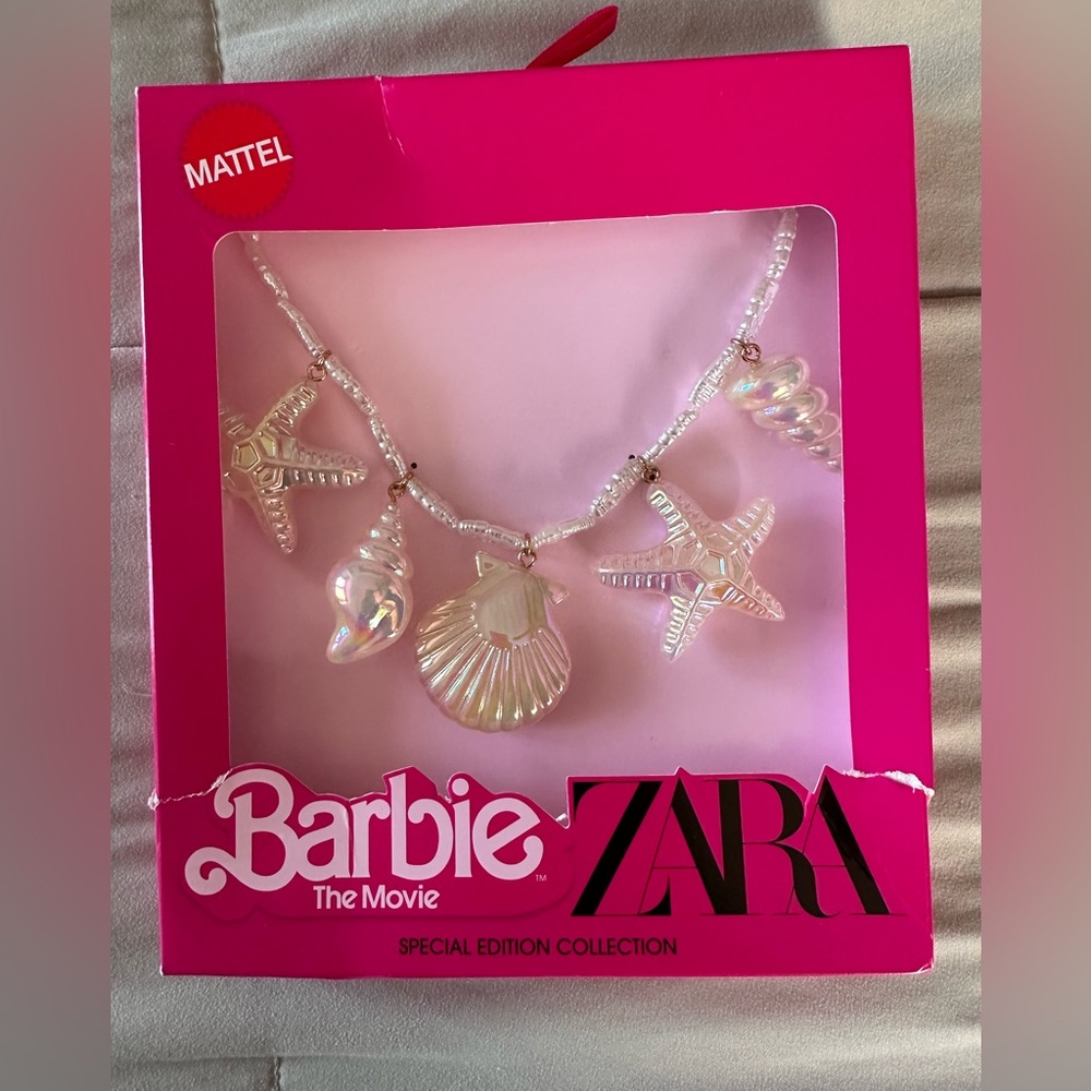 Barbie the movie Zara special edition seashell necklace BNIB